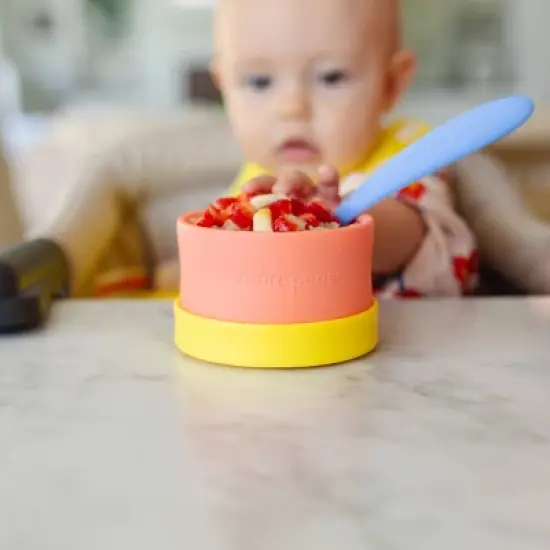 morepeas Silicone Baby Snack Bowl - Melon image {1}