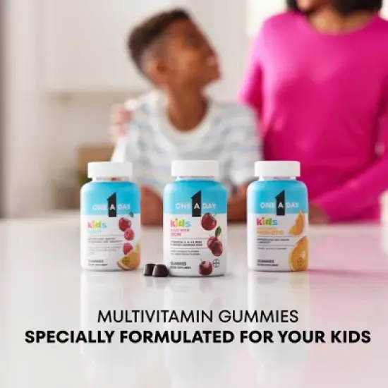 One A Day Kids' Multivitamin Gummies with Iron and Vitamin D - Cherry Flavor - 60ct image {6}