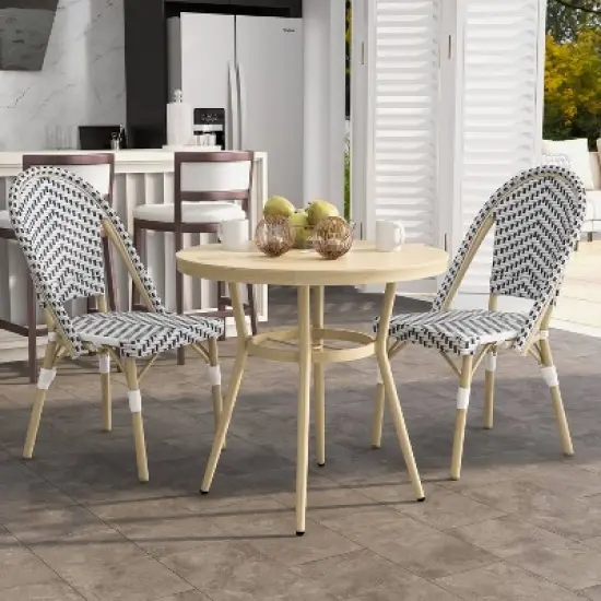 3pc Arna Patio Set With 32" Round Dining Table - miBasics image {9}