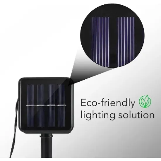 Dartwood 39 ft Solar Crystal Ball String Lights - Solar Outdoor Lights - LED Light Bulbs for Your Home, Yard, or Garden (6 Pack) image {6}