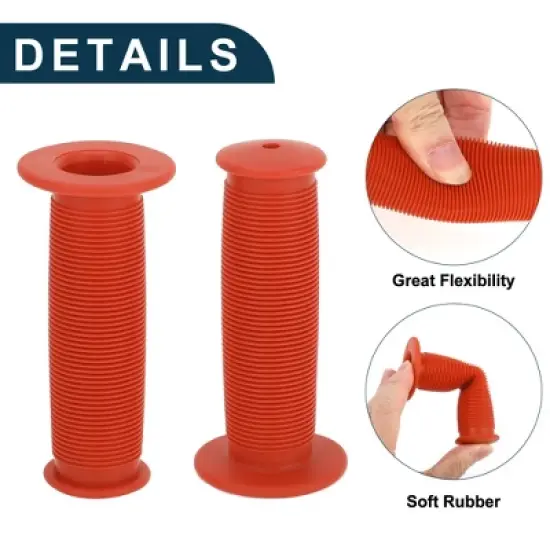 Unique Bargains MTB Bikes Handlebar Grips Cover 3.94" Red 1 Pair image {2}