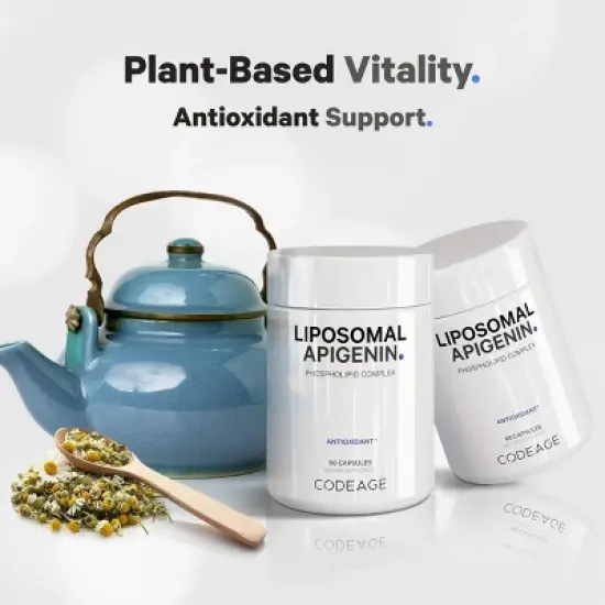 Codeage Liposomal Apigenin, Chamomile Extract, Phospholipids, Bioflavonoids Supplement - 90ct image {3}