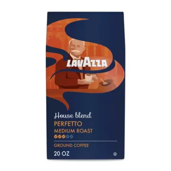 Lavazza House Blend Perfetto Ground Coffee, Medium Roast, 100% Arabica, 20 oz Bag (Pack of 6) image {7}