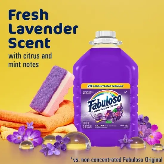 Fabuloso Lavender Multi-Purpose Cleaner - 2X Concentrated Formula Floor Cleaner image {2}