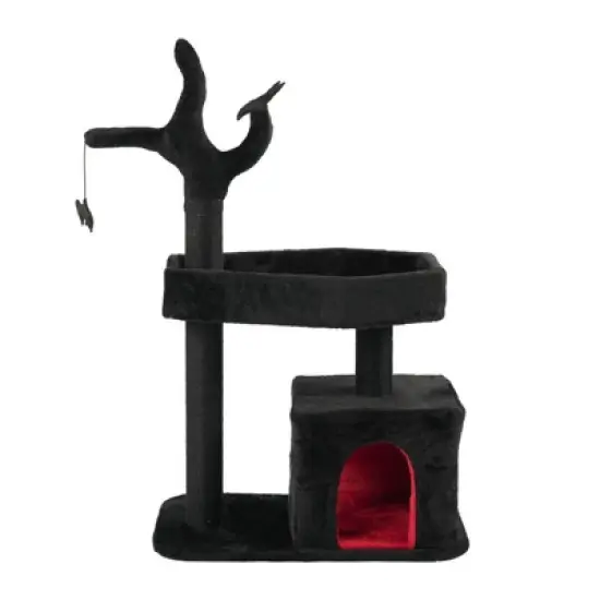Karl Home 44.5 inch Black Red Gothic  Halloween Cat Tree image {8}