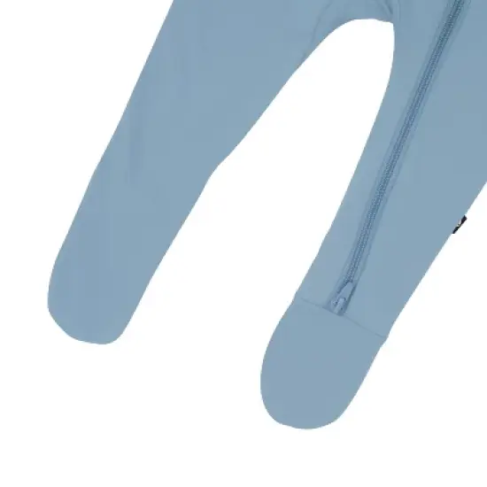 Kyte Baby Zippered Footie in Slate image {7}