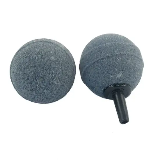 Unique Bargains Aquarium Fish Tank Ball Shape Bubble Air Stones 1.2" Gray 2 Pcs image {3}