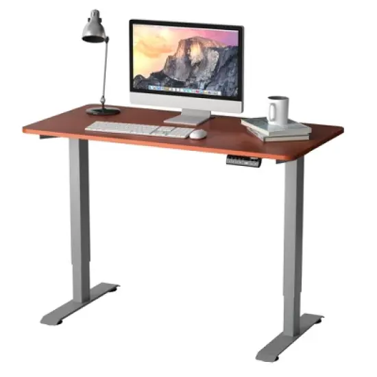 Costway Electric Adjustable Standing Desk Stand up Workstation w/Control White\Black\ Maple\Teak image {12}