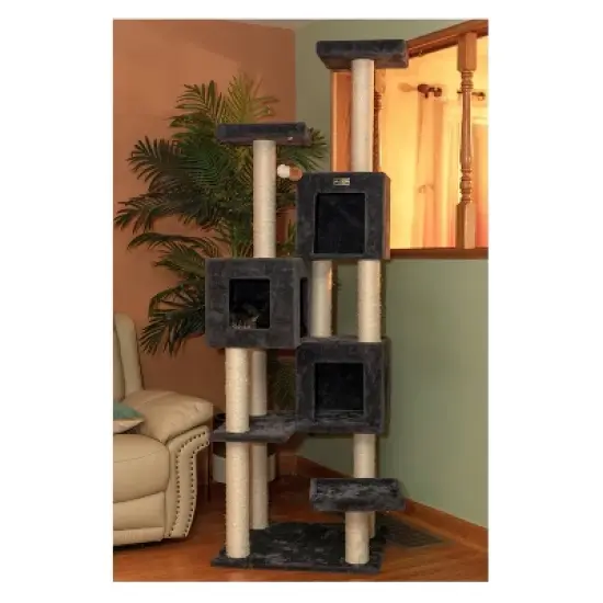 Armarkat Real Wood Griant Cat Tower with Condos for Multiple Cats  A8104 image {8}