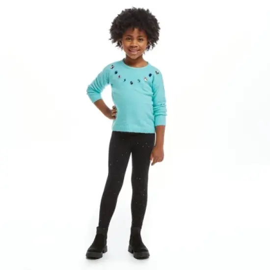 Andy & Evan  Toddler  Girls Rhinestone Sweater w/Legging Set image {1}