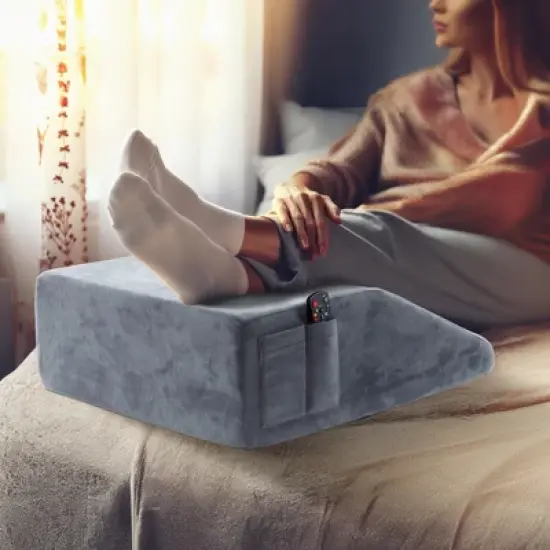 Made Medical Bed Wedge Pillow for Sleeping - Memory Foam Cushion Body Positioner Back Support Pillow image {9}