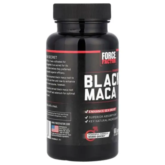 Force Factor Fundamentals, Black Maca, 60 Capsules image {3}
