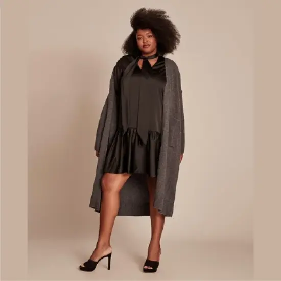 11 Honor&eacute; Collection Women's Tie-neck Mini Dress image {1}