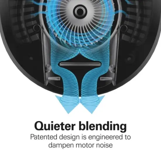 Hamilton Beach Wave Action Blender 48oz Red 53519FG: 700W Glass Jar, 6 Speeds, Dishwasher-Safe, Smoothie & Kitchen Blender image {3}