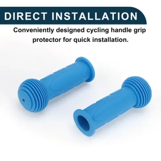 Unique Bargains Child Bike Handlebar Grips Covers 4.33" Blue 1 Pair image {5}