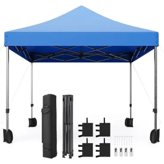 10x10 FT Portable Gazebo Canopy Tent, Lightweight Folding Design, UV Protective Shade Top, Easy Setup Sun Shelter for Camping, Beach, Parties image {1}