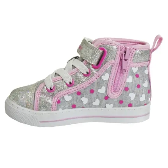 Disney Minnie Mouse Girls Light Up Canvas Sneakers. (Toddler/Little Kids). image {1}