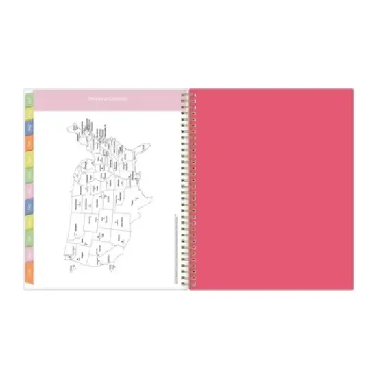 Blue Sky 8.5"x11" 2025-2026 Weekly/Monthly Wirebound Teacher Lesson Planner Printed Apple Sketch, Teacher Supplies image {11}