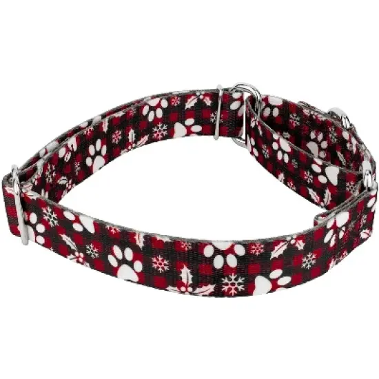 Country Brook Petz Christmas Plaid Martingale Dog Collar image {2}
