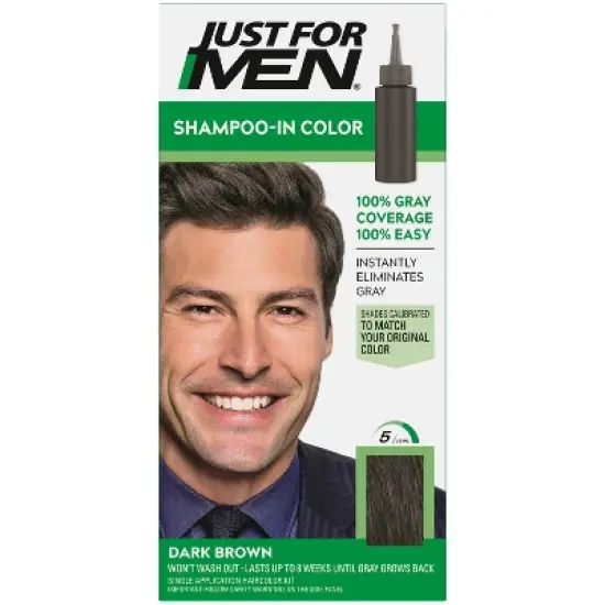 Just For Men Shampoo-In Color Gray Hair Coloring for Men image {14}
