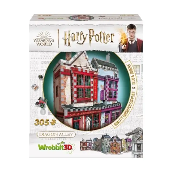 Harry Potter Diagon Alley Collection 4pk 3D Puzzle Set - 1175pc: Wrebbit Foam Educational Toy, Fantasy Theme image {7}