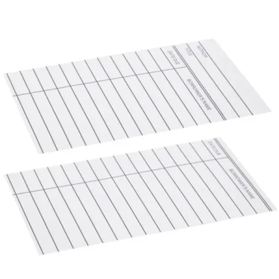 Best Paper Greetings 500 Pack Blank Library Cards for School Book Checkouts, CDs, DVDs, Vinyl Records, Classroom Supplies, White, 3 x 5 In image {7}