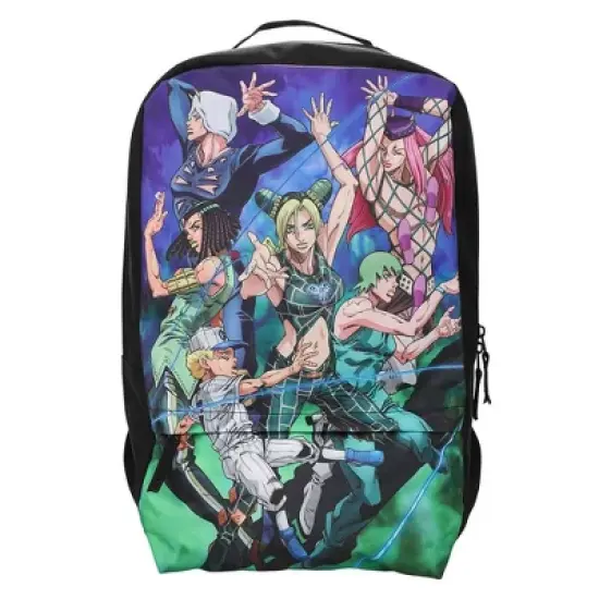 JoJo's Bizarre Adventure Character 19" Backpack and 24 Oz. Plastic Water Bottle Set image {1}