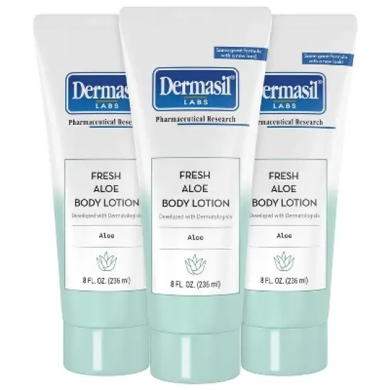 Dermasil Body Lotion, Fresh Aloe, 3-Pack &ndash; Non-Greasy, Fast-Absorbing, Fresh Scent, Cruelty-Free, 8 Oz Ea image {7}