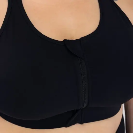 Superfit Hero Women's Plus Size Zip Front Sports Bra image {4}