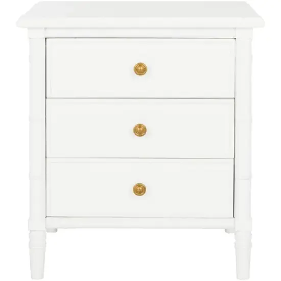 Mina 3 Drawer Nightstand - NST3500 - Safavieh image {10}