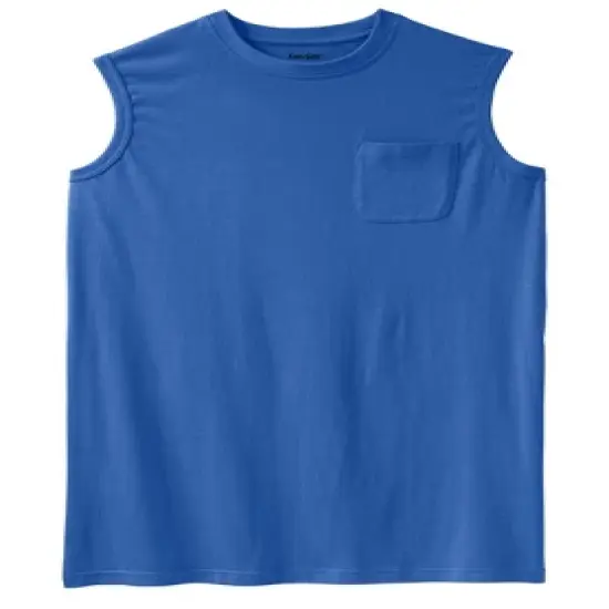 KingSize Men's Big & Tall Shrink-Less&trade; Longer-Length Lightweight Muscle Pocket Tee Shirt image {2}