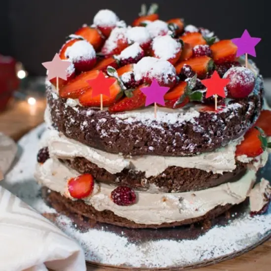 Unique Bargains Wedding Engagement Birthday Decoration Heart Shape Cupcake Toppers Picks 50 Pcs image {4}