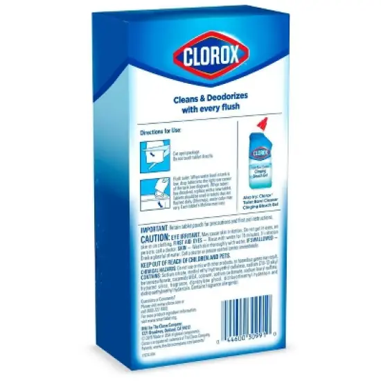 Clorox Rain Clean Scent Ultra Clean Toilet Tablets - 2.47oz/4ct image {3}