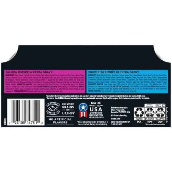 Sheba Salmon Flavor Variety Pack Gravy Indulgence Wet Cat Food - 31.7oz/12ct image {1}