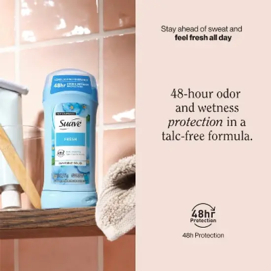 Suave Fresh Anti-Staining 48-Hour Antiperspirant & Deodorant Stick - 2.6oz/2pk image {2}
