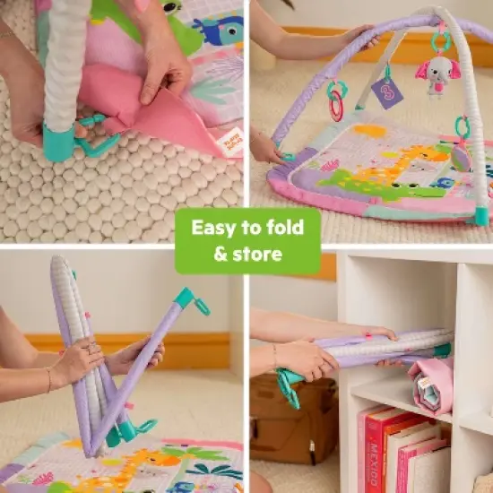 Bright Starts Wild Wiggles Sweet Safari FoldAway Activity Gym image {4}