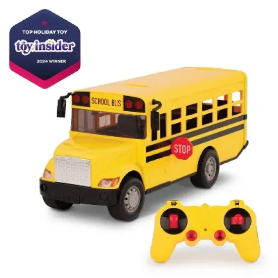 DRIVEN by Battat RC School Bus: Remote Control Vehicle for Fine Motor Skills, Battery-Powered Toy Bus image {2}