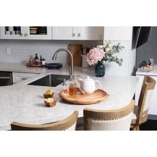 18" Acacia Grand Centerpiece Platter - Lipper International image {9}