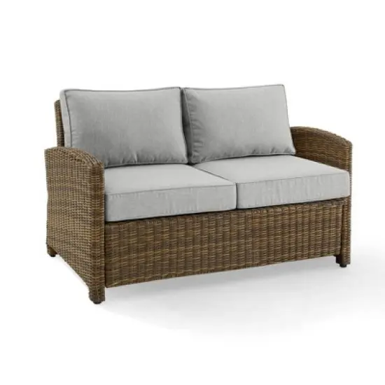 Bradenton Outdoor Wicker Loveseat - Crosley
 image {11}