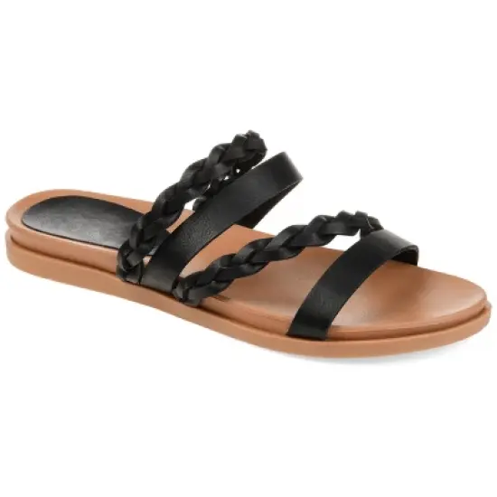 Journee Collection Womens Colette Slide Flat Sandals image {9}