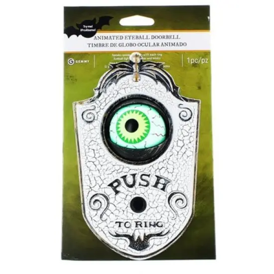Sunstar Halloween Animated Prop Decoration: Eyeball Doorbell image {1}