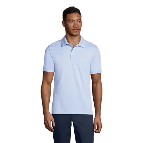 Lands' End Men's Short Sleeve Poly Pique Polo Shirt image {1}