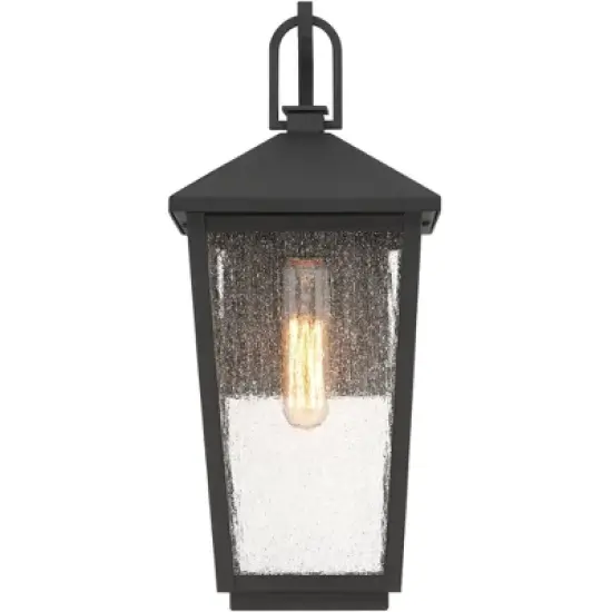 John Timberland Misty 16 1/4" High Sand Black Outdoor Wall Light image {4}