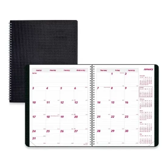 DuraFlex 14-Month Planner, 11 x 8.5, Black Cover, 14-Month: Dec 2025 to Jan 2027 image {4}