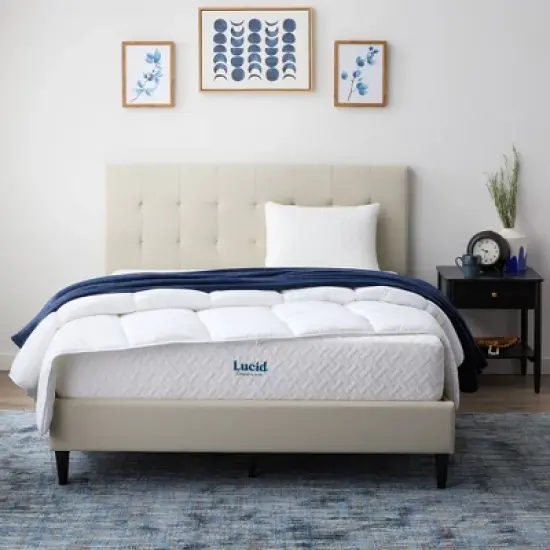 Lucid Comfort Collection  Medium 10" Gel Memory Foam Mattress image {9}