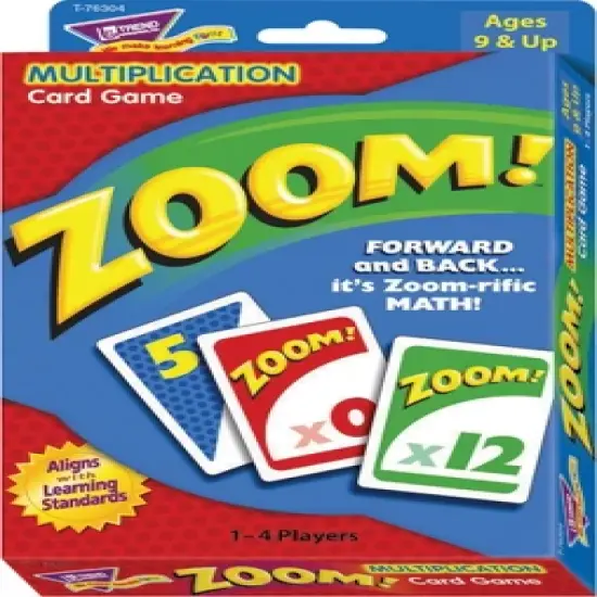 Trend ZOOM! Multiplication Card Game image {1}