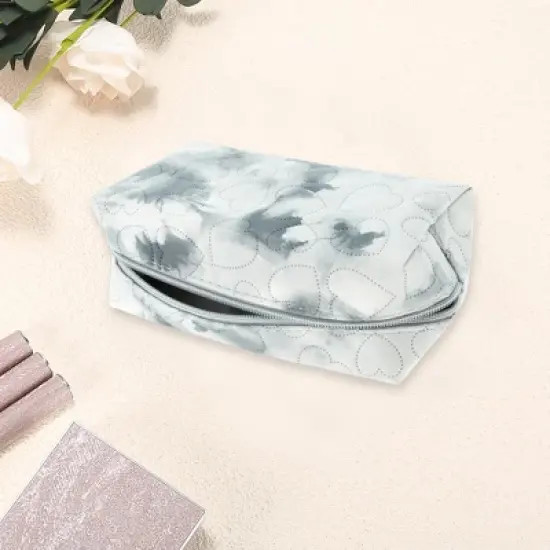 Unique Bargains Heart Tie-Dye Makeup Bag 1 Pc image {2}