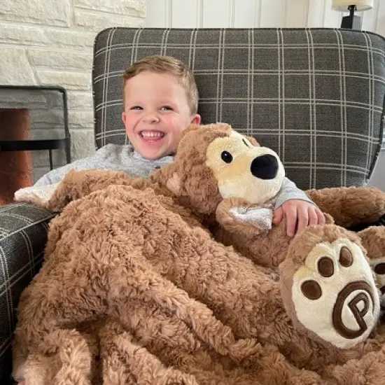 Plushible Blankie Besties Pawley the Bear Plush and Blanket image {5}