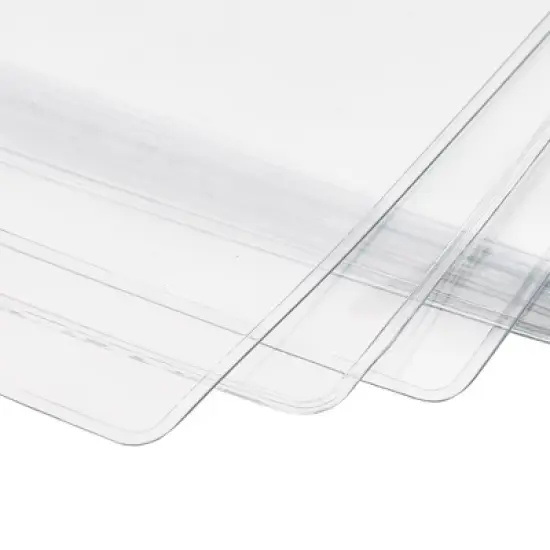 WeChef 11"x17" Double-Sided All Clear Vinyl Menu Cover 2 View Plastic Menu Holder Top Loading Restaurant Cafe 30 Pack image {1}