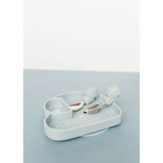 Loulou Lollipop 2pk Toddler Learning Spoon/Fork Set - Elephant image {2}